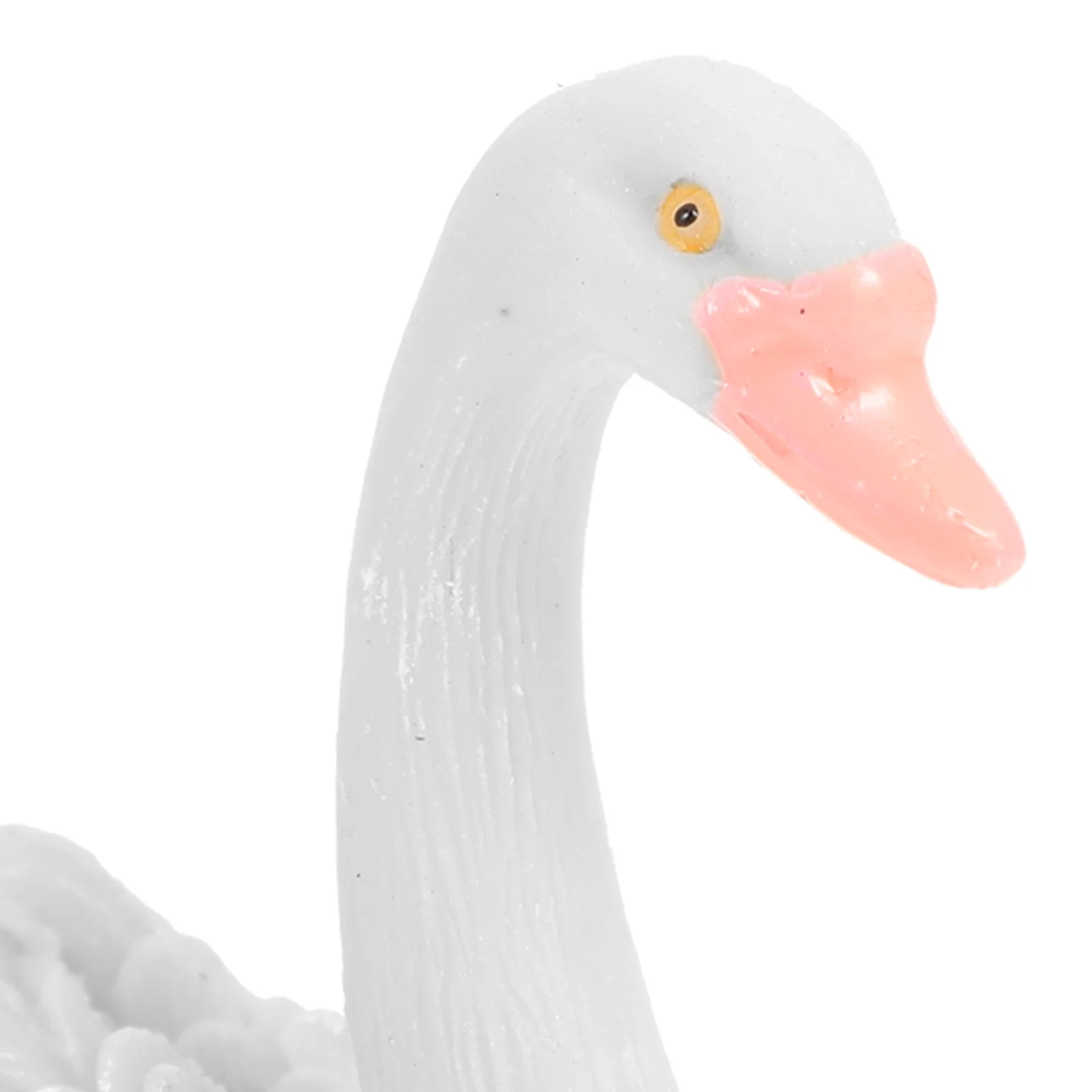 

2Pcs Little Animal Decor Resin Swan Statues for Garden Yard Patio Home Outdoor Decoration Swan Resin Figurines