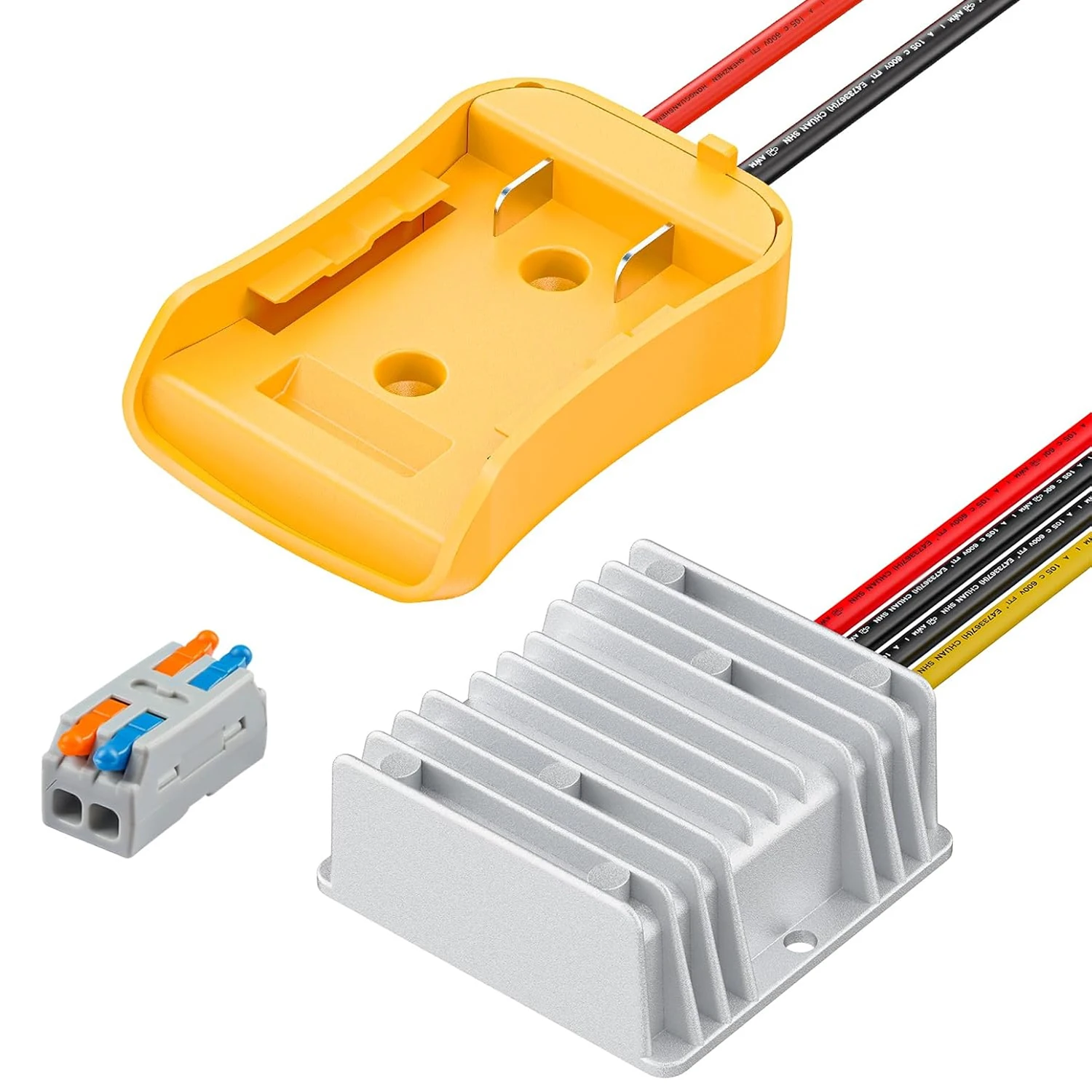 Step Down Converter for Dewalt 20V to 12V Adapter Power Wheel Battery Adapter DC 12V 20A 240W Inverter Automatic Buck Converter