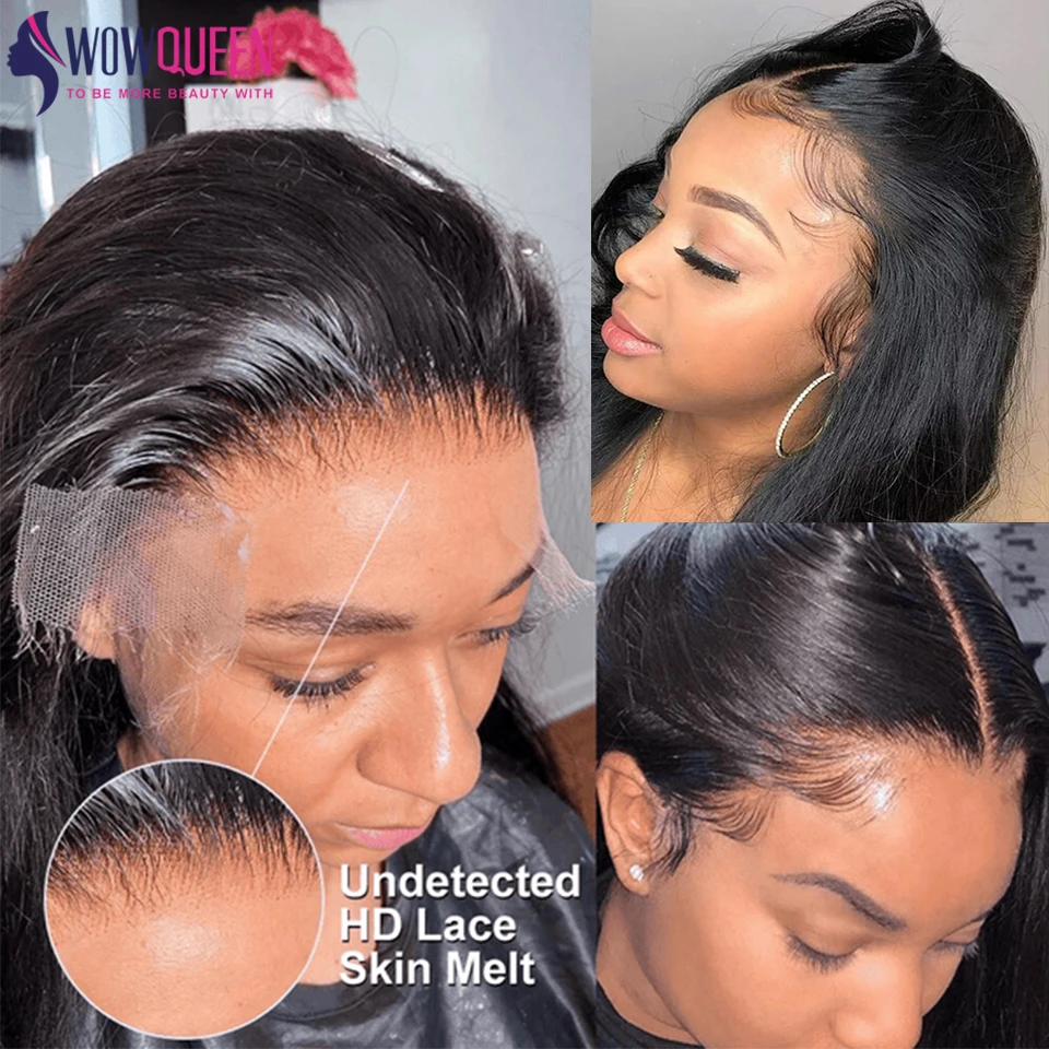 HD الدانتيل الشفاف الجبهة باروكة من شعر طبيعي 13x4 مستقيم الباروكات الأمامية للنساء قبل قطعها غير مرئية البرازيلي HD شعر مستعار دانتيل #5