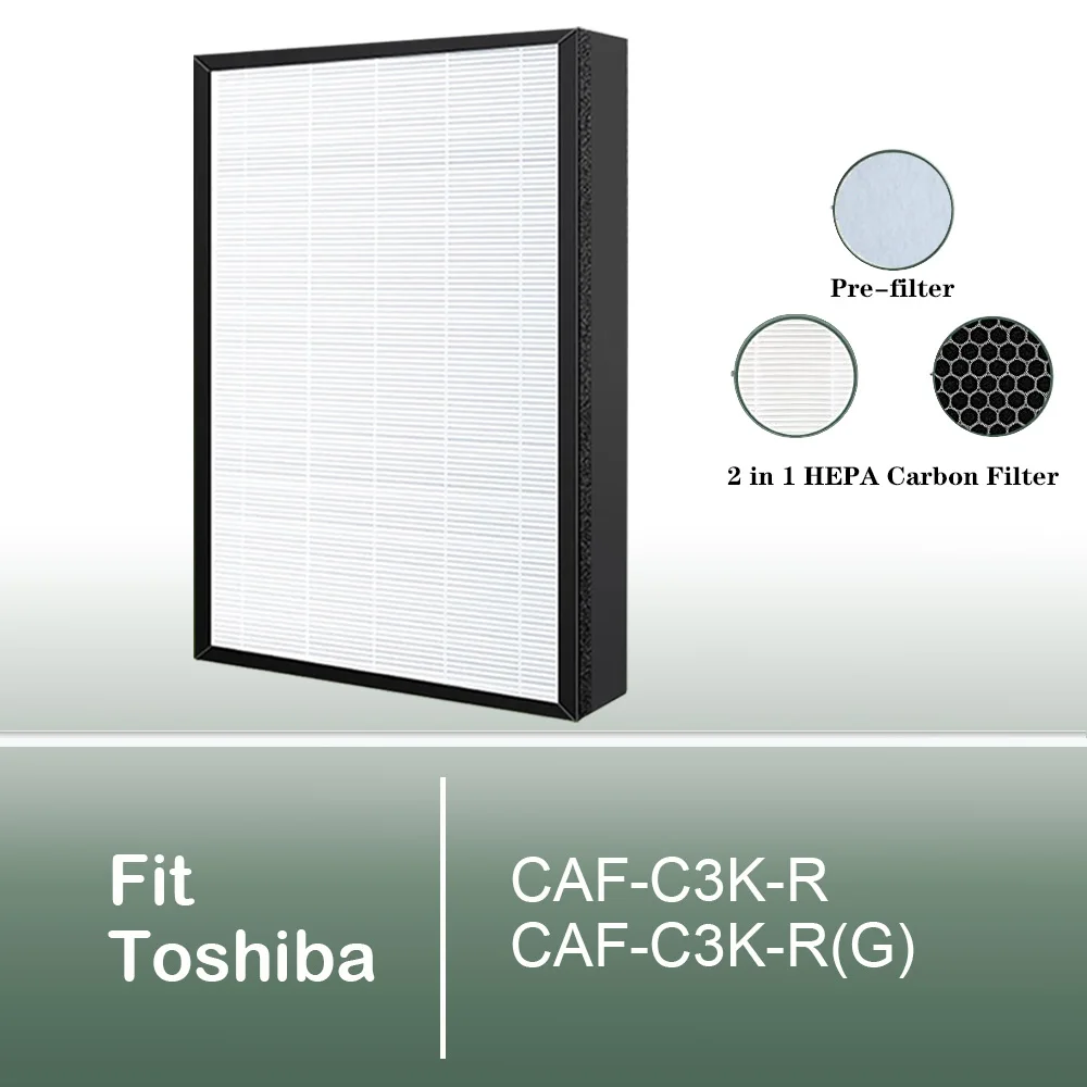 

Для очистителя воздуха Toshiba CAF-C3K-R CAF-C3K-R(G) Сменный угольный комбинированный фильтр HEPA 2 В