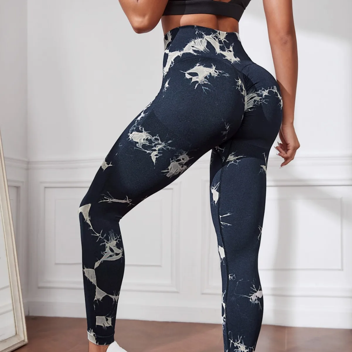 

Women High Waist Yoga Pants Seamless Butt Lifting Sports Tights for Running Workout Fitness Exercise