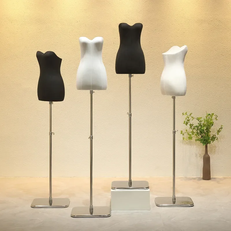 for Korean Style Clothing Store Tube Top Wedding Dress Model Props Women's Apparel Window Display Flat Body Dummy Table Stand