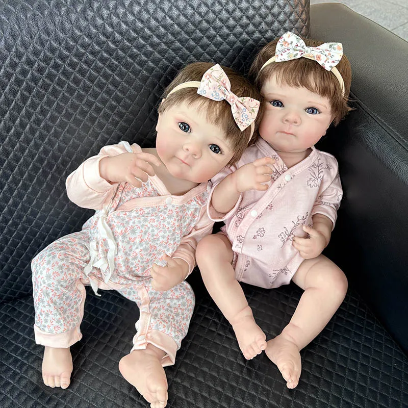 48cm 19INCH Reborn Bettie Newborn Baby Doll Girls Full Vinyl Real Looking Baby Dolls with 3D Painting Skin muñecas para niñas
