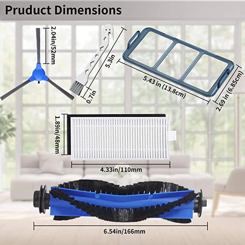 로봇 진공 청소기용 교체 부품 키트, Eufy Robovac 11S, Robovac 30, Robovac 30C, Robovac 15C,Robovac 12