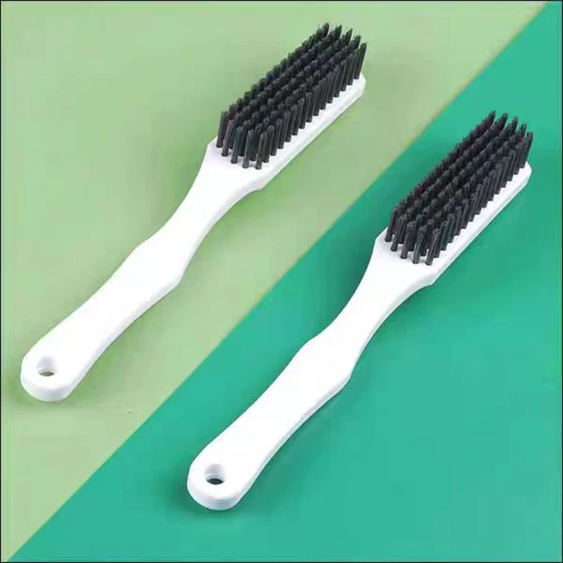 Plastic Long Handle Shoe Brush Soft Hair Multifunctional Home Shoe Brush can be Hung is a Laundry Brush Cleaning Brush white