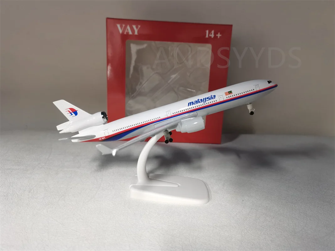 20cm Model Plane Md-11 Klm American World Cargo Airlines Alloy Metal Aircraft Model With Wheels Landing Gears Home Decor