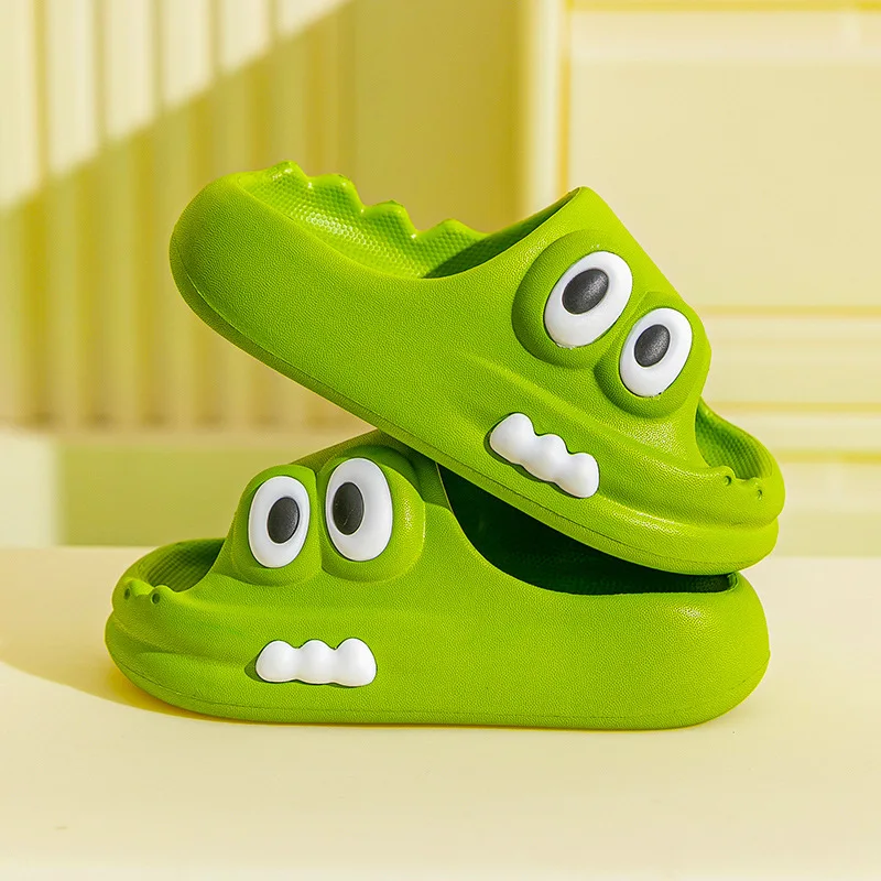 Kids Slippers Boys Girls Soft Bottom Slippers Babies Home Shoes Cartoon Pattern Children Indoor Non-slip Anti-odor Drag Footwear