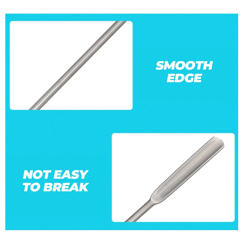 

2Pcs StainlessSteel MedicineScraper LabMixing DoubleEnded Spoon SamplingMini Tools TeachingEquipment LaboratoryUse