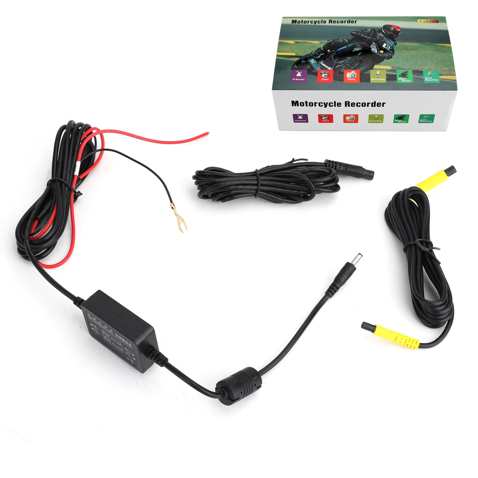 Areyourshop 1080P Motorcycle DVR Motorbike Video recorder Dual Camera Support GPS G-sensor