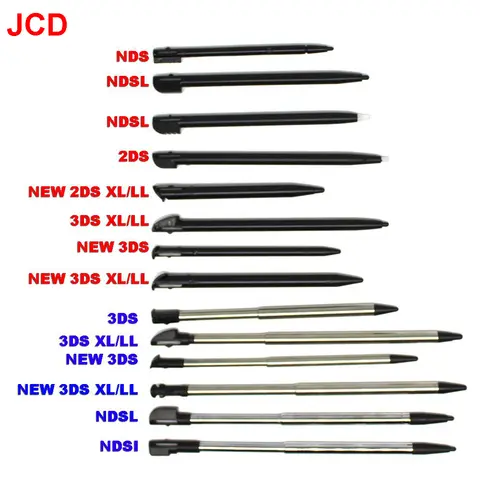 1-10PCS Metal Telescopic Stylus Plastic Stylus Touch Screen Pen for 2DS 3DS New 2DS LL XL New 3DS XL For NDSL DS Lite NDSi NDS