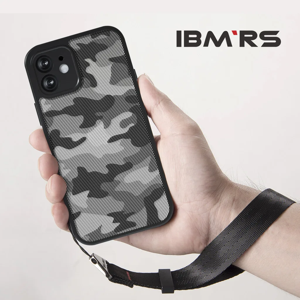 

IBMRS for Apple iPhone 11 Camo Case, Clear Hard Back Shockproof Advanced Protective Cover(Comes with wrist strap)