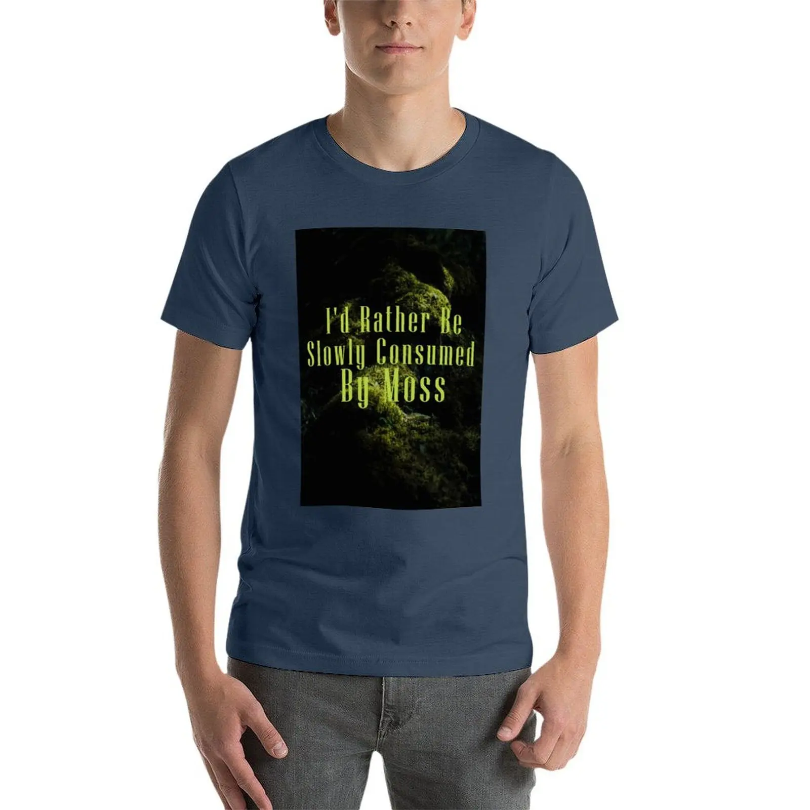 أفضل أن أستهلاك ببطء بواسطة موس تي شيرت تي شيرت للرجل جرافيك مضحك أساسي تي شيرت تي شيرت