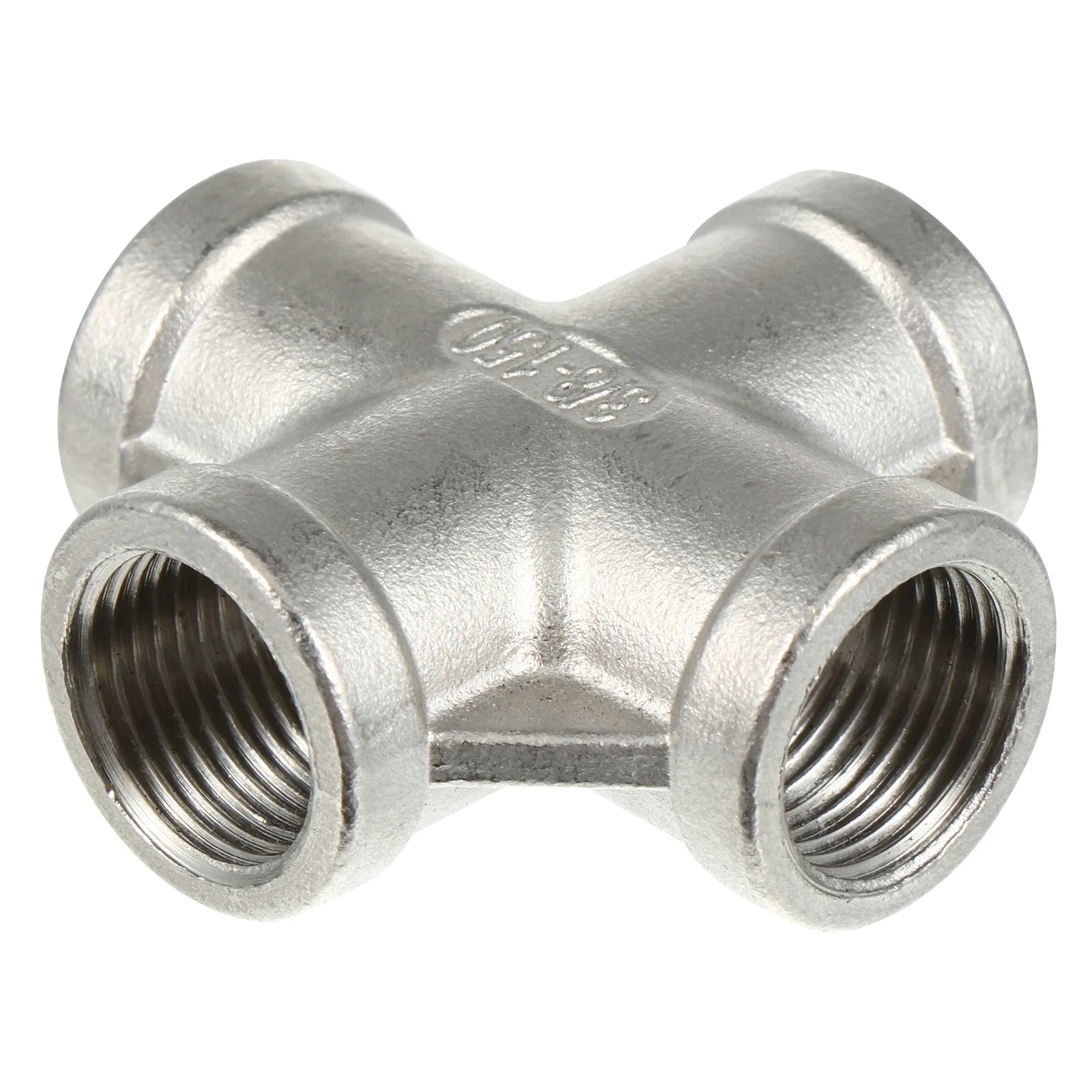 

1 шт. четырехходовой фитинг из нержавеющей стали для центральных параллельных соединений, прочный адаптер для водяного шланга, прочное соединение трубки