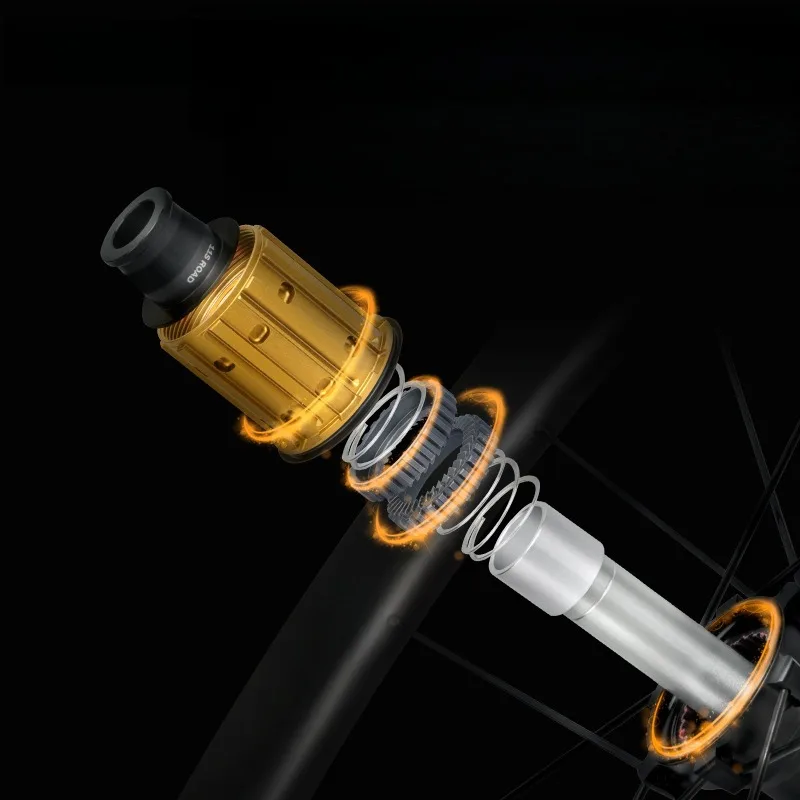 عجلة دراجة الطريق من ألياف الكربون 36T سقاطة خفيفة الوزن ومتينة بفوهة هواء فرنسية عالية القوة أجزاء دراجة عجلة الدراجة