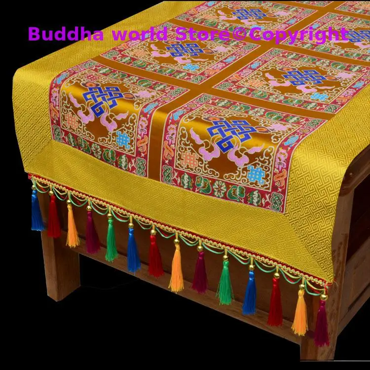 

Special Offer # Wholesale Buddhist supplie Tibet family home Buddhism Temple Auspicious Embroidery Altar Table cloth Art Deco