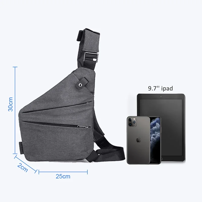 Small Men Chest Bag Waterproof Chest Pack Travel  Personal Pocket Tactical Male Sling Bag Chest Cross body Bag Pauch Handbags