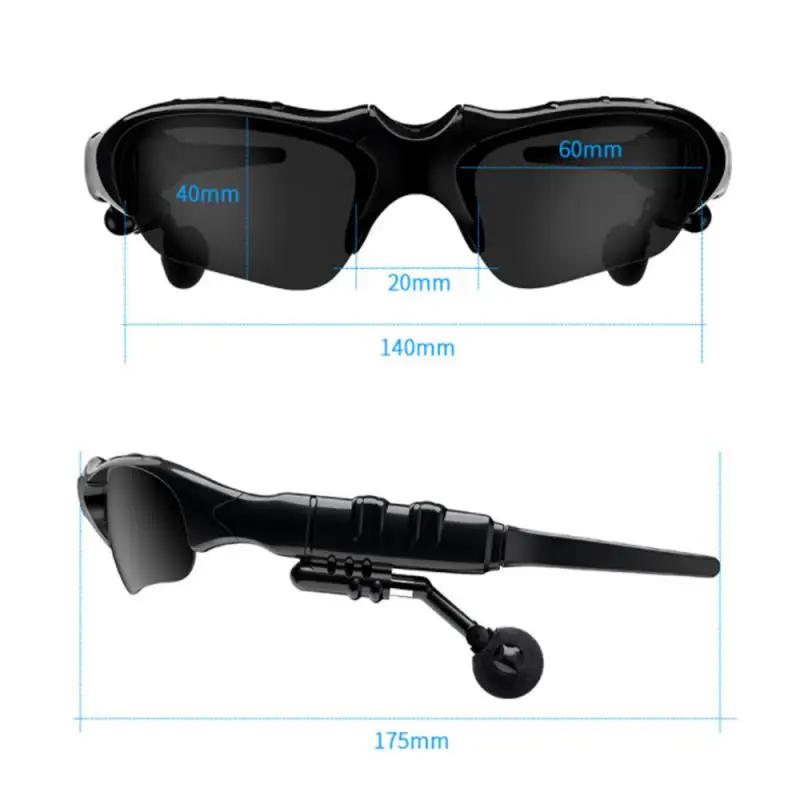 Gafas de sol compatibles con Bluetooth 5,0, lentes inteligentes para exteriores, para teléfonos inteligentes, auriculares inalámbricos, deportivas con micrófono