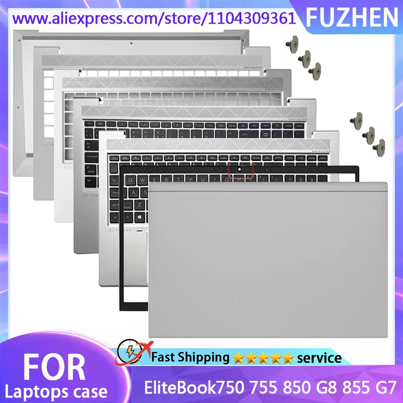 

NEW For EliteBook 750 755 850 G8 855 G7 Laptop LCD Rear Cover/Front Frame/Palm Pad/Bottom Cover/hinges/US/SP/Backlit Keyboard