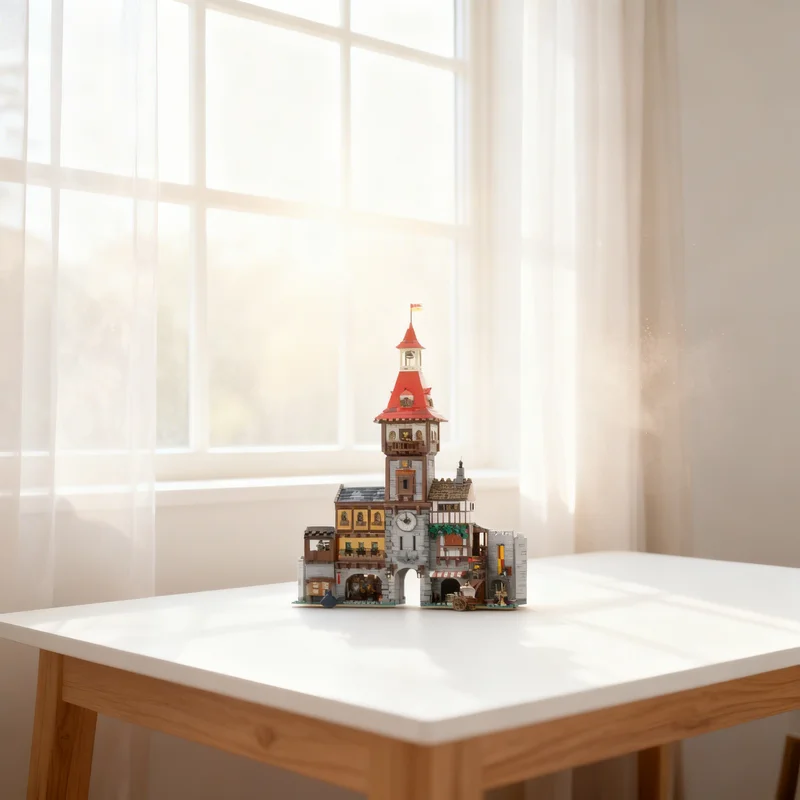 

5131 деталь MOC: Средневековая городская площадь 2. Модель замка. Конструктор. Подарок. Креативный коллекционный декор. Премиум-класс. Для взрослых и детей.