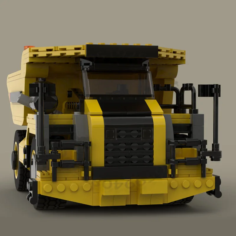 672 PCS Transport Car Bigcat Mining Truck MOC Customize Modular Building Block Model Educational Kids DIY Toy Christmas Gift