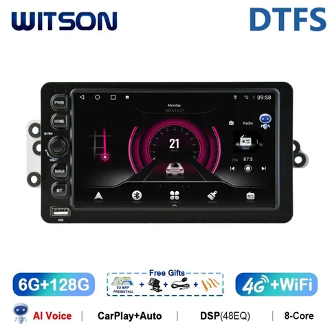 Автомагнитола WITSON Android 15 для Chevrolet Silverado, Suburban, Tahoe и GMC Sierra, Hummer 2003-2006 с Carplay, навигацией и Wi-Fi