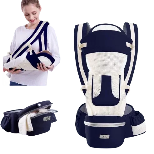 

Baby Carrier Waist Stool With Storage Bag Kangaroo Shoulder Swaddle Sling Infant Kid Wrap Ergonomic Backpack Hipseat