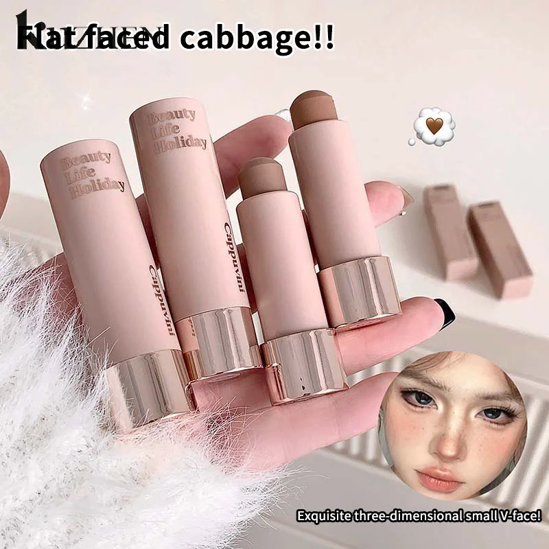 Moisturizing Matte Concealer Contour Stick Smooth Lasting 3D Nose Shadow Waterproof Face Highlight Brighten Contour Makeup
