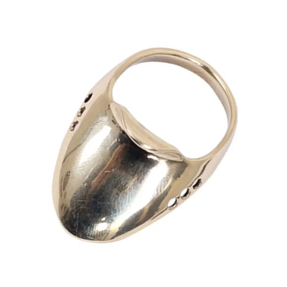 

Brass Ring Archery Finger Guard Wear Resistant Professional Thumb Professional Archery Ring Protector Ergonomic Design Durable