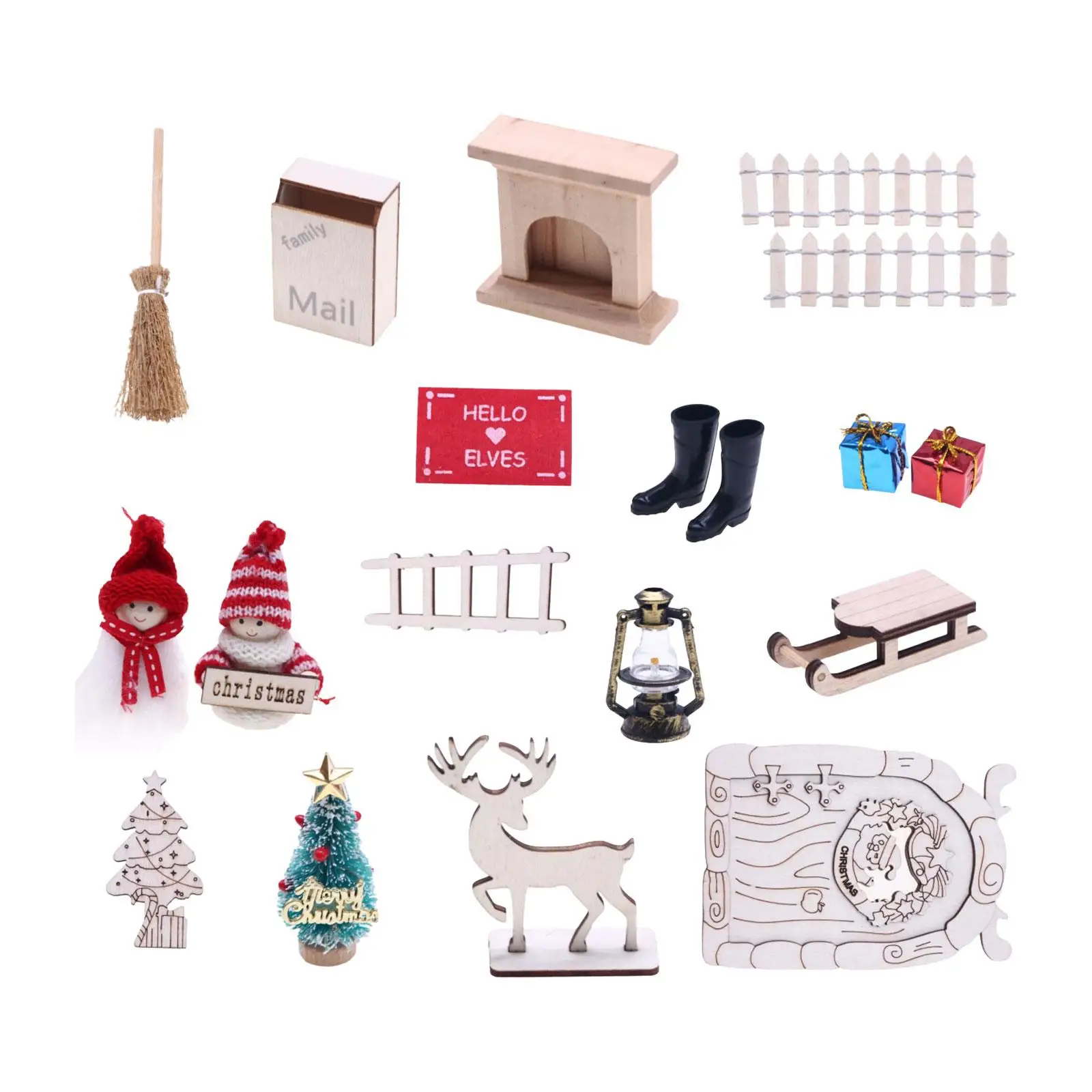 

1/12 Christmas Miniature Ornament Dollhouse Decoration Dollhouse Furniture