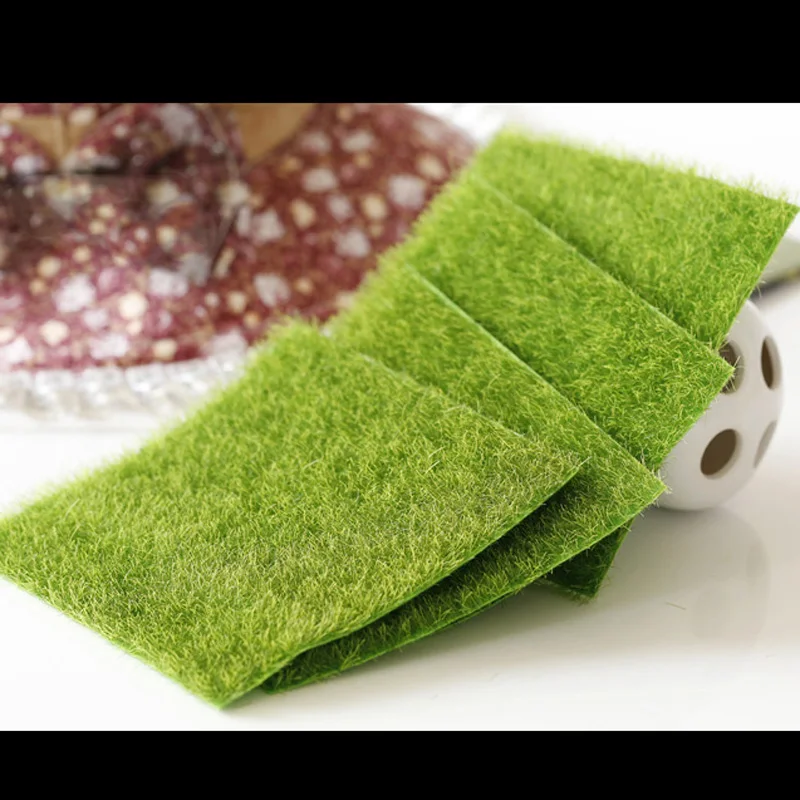 15cm Simulation Square Grass home decor Moss miniature fairy garden decoration accessories shooting DIY tool figurine figure