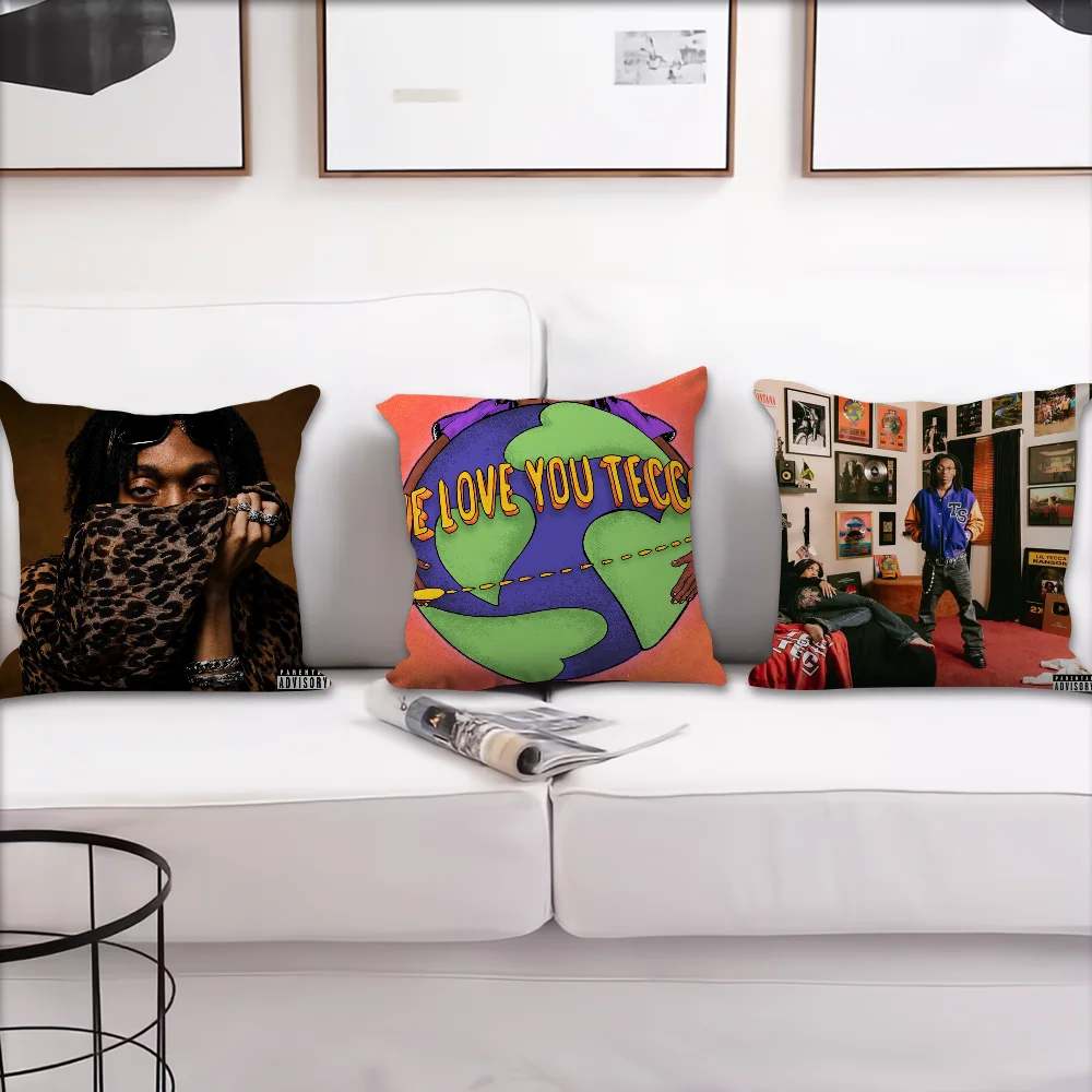 Rapper L-Lil T-TeccaS Comfortable Decorative Pillow Case Suitable for Home Living Room Sofa Room Decoration