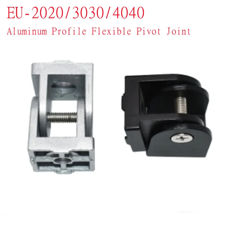 1pc Flexible Pivot Joint Connector Cast Aluminum Hinge For 2020/3030/4040 Series Aluminum Extrusion Profiles