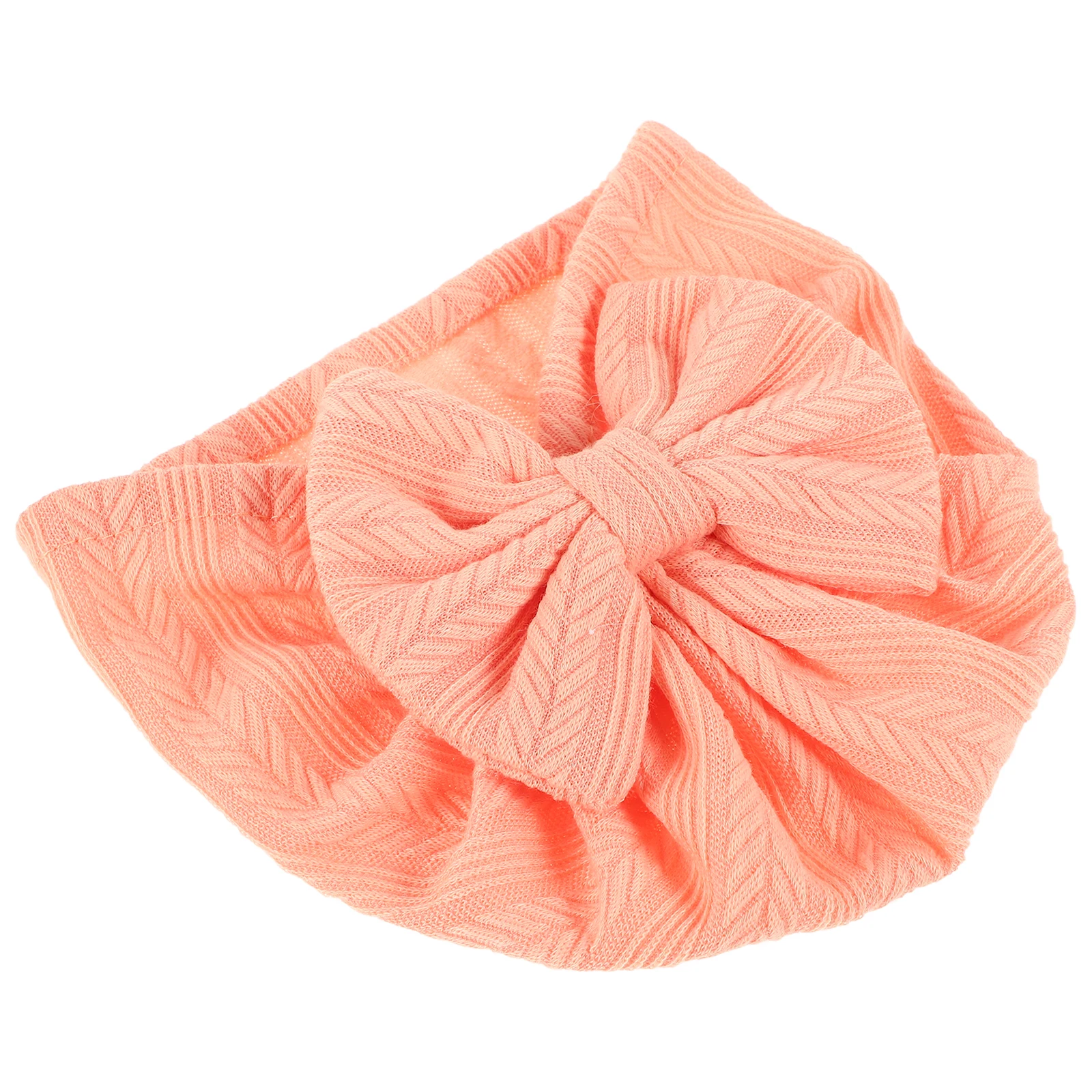 

Baby Turbans Newborn Beanie Pure Color Wheat Ear Bow Hats Toddler Bucket Girls Bonnet Headbands Cotton Soft Comfortable