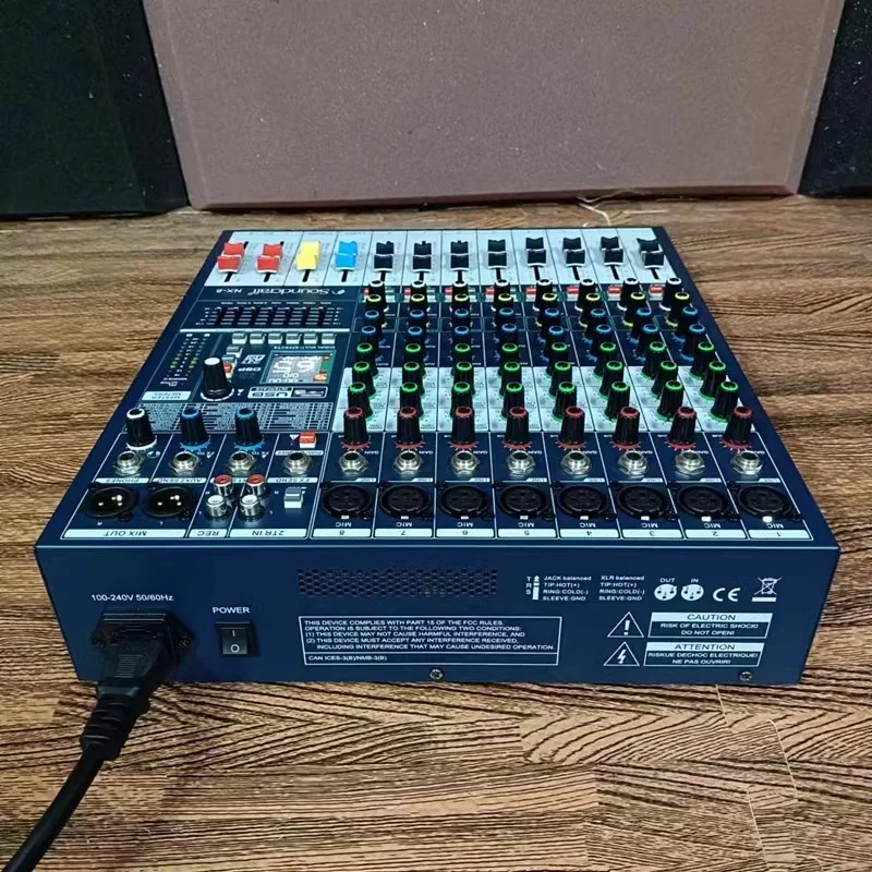 NX-8 Professional 8/12 Mixer 99 Digital Reverb Effects Mixer Home Conference Performance Recording Mixer