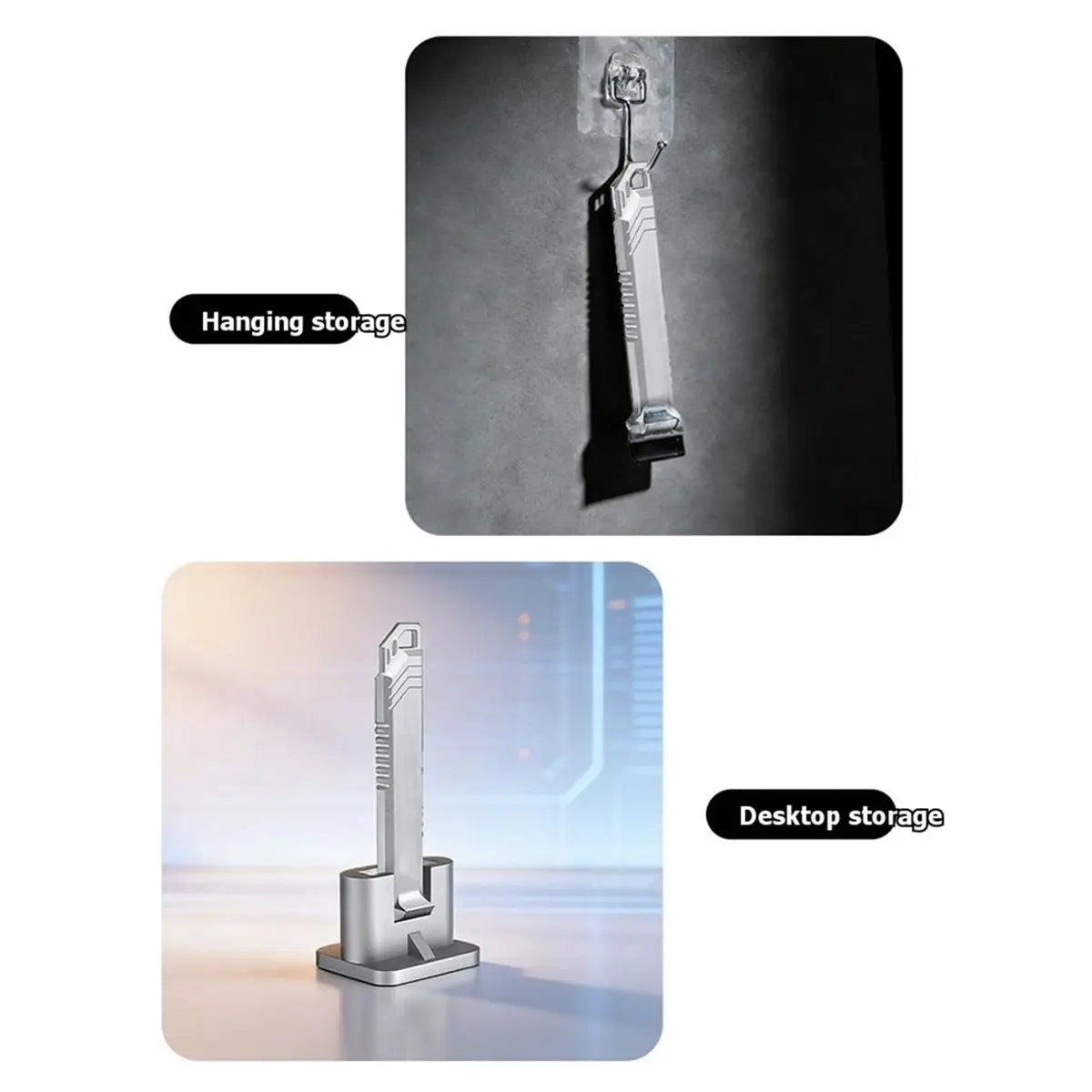 

(B63C) Scrapers Knife for Bambu Lab P1 Metal CNC Machined Steel Blade Cleaning Tool Shovel Scrapers Knife Tip 3D Printer Parts