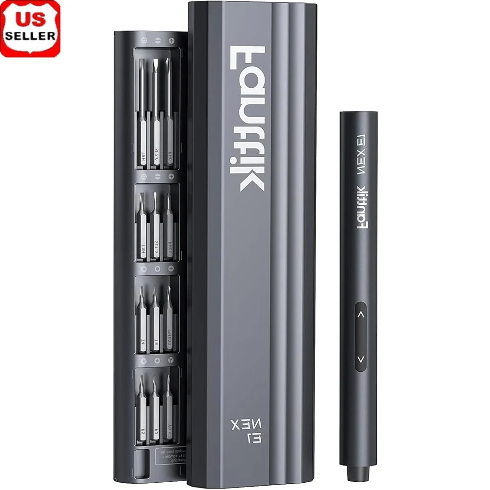 

NEX E1 Mini Electric Screwdriver Precision 12 Bits 0.2 N.m Torque 3 N.m Magnetic Case Rechargeable Battery USB-C 200 RPM