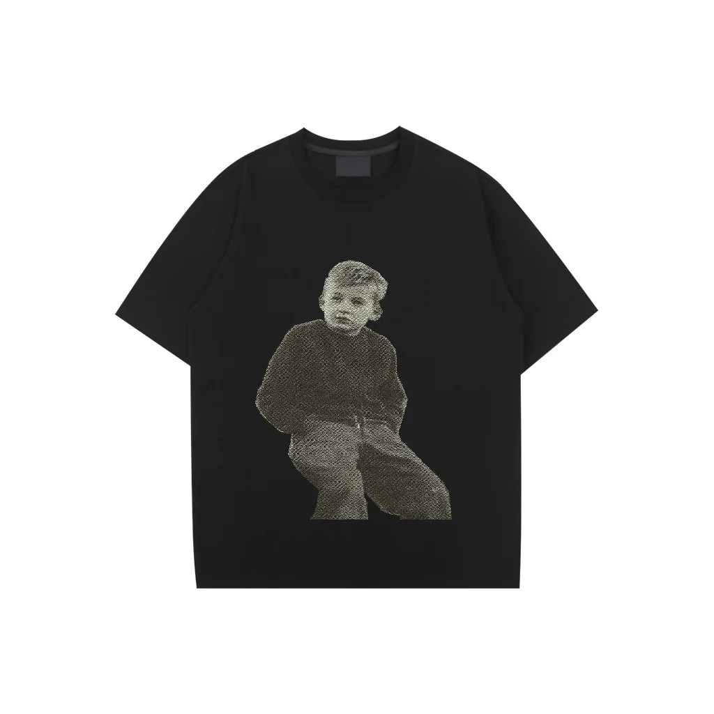 

Plus Size T-Shirt Oversized Loose Vintage Hip Hop Rap Style Tshirt Short Sleeve T Shirt Streetwear