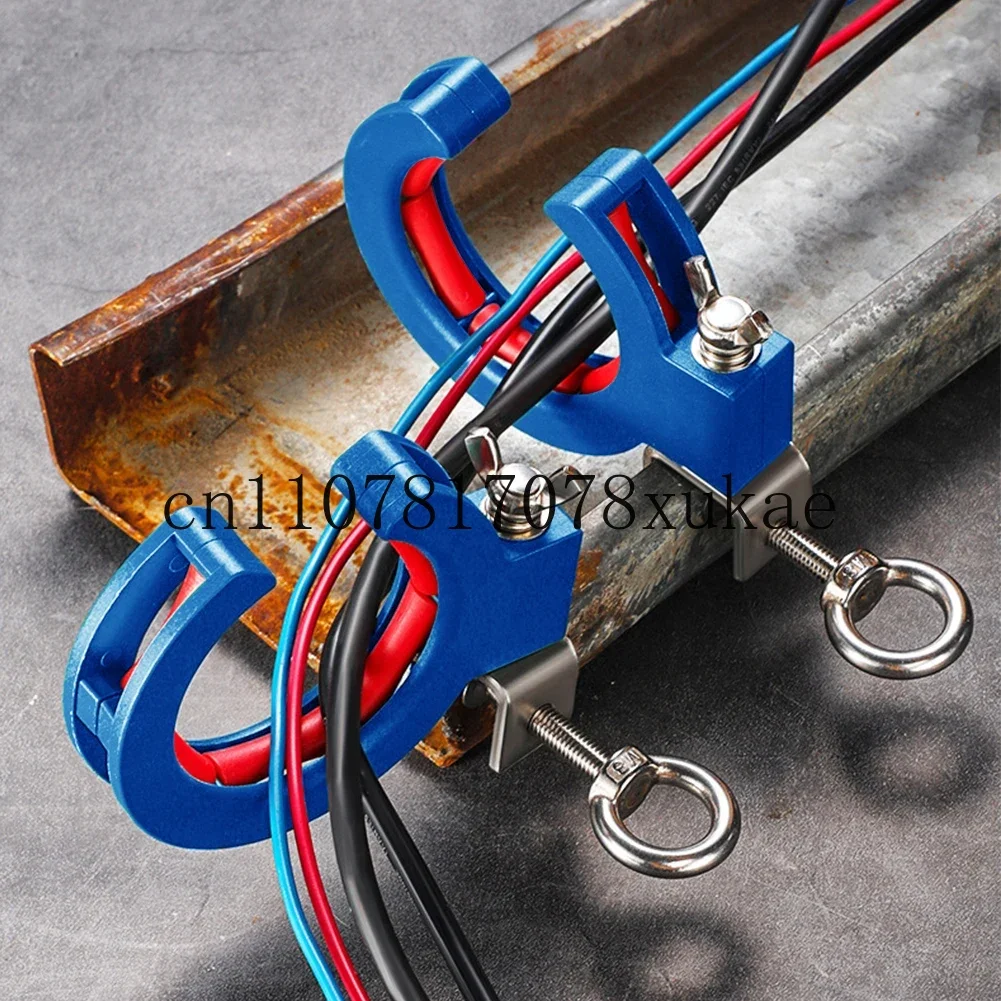 

1/2pcs Cable Pulley Tray Reinforced Nylon + Stainless Steel Wiring Wire Guide Clamp Auxiliary Tool Cable Pulley Accessories