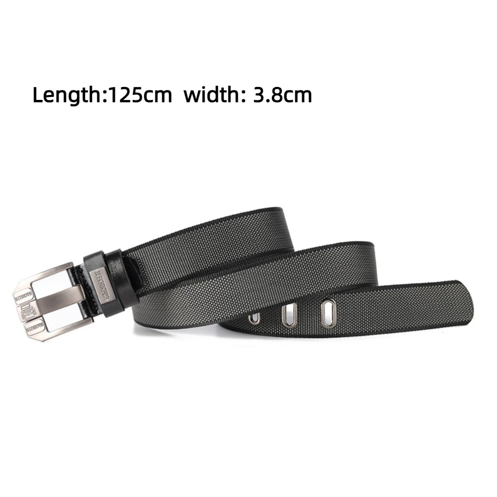 Heren Pin Gesp Jeugd Overalls Canvas Tailleband Riem Casual Retro Decoratieve Riem Mode Hoge kwaliteit singelband