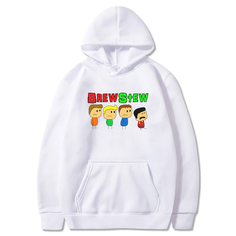 

Худи Brewstew Merch унисекс, свитшоты с длинным рукавом 2023, уличная одежда Harajuku, винтажная Женская и мужская одежда