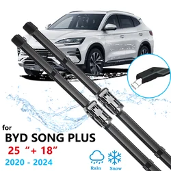 For BYD SONG PLUS DM-i EV SA3 Seal U Sealion 6 2020~2024 Front Rear Wiper Blades Rubber Windows Replacement Cleaning Accessories