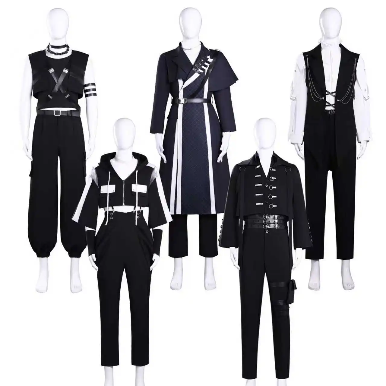

Tamons B-Side Fukuhara Tamon School Uniform Cosplay Costume Black Suit Jacket Wig Accessories Party Stage Performance Outfit