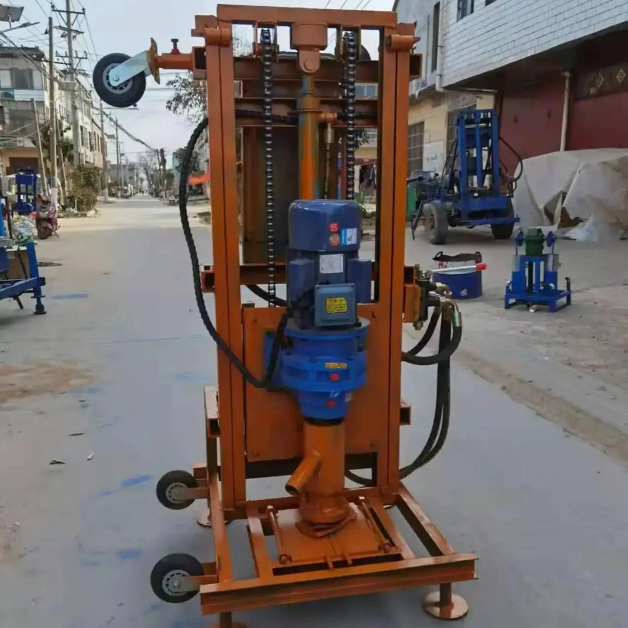

Customized Mini Electric Water Well Drilling Rig Lightweight Portable Hydraulic Handheld Borehole Machine 100m