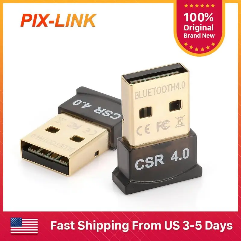 PIXLINK USB Bluetooth-Compatible 4.0 Adapter Transmitter Bluetooth Receiver Audio Bluetooth Dongle Wireless Adapter For PC B15a