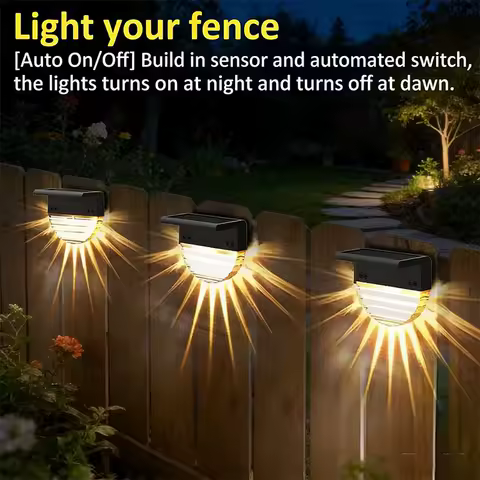 Solar Deck Light Outdoor, Step Lights Waterproof for Outside, Yard, Patio, Garden, Pool, Railing, Stairs, Fence