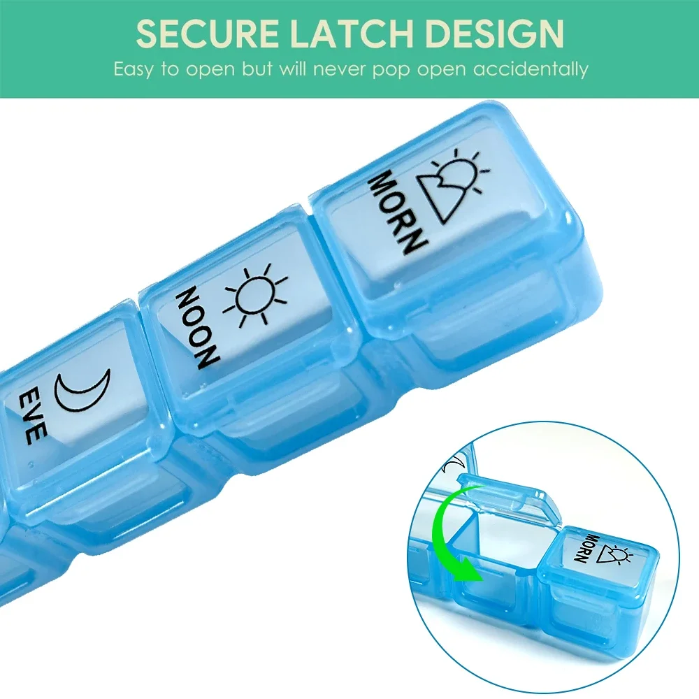 

Органайзер для ежемесячных таблеток, 4-кратный день, органайзер для ежедневных таблеток, футляр для таблеток на один месяц, держатель для таблеток для хранения добавок