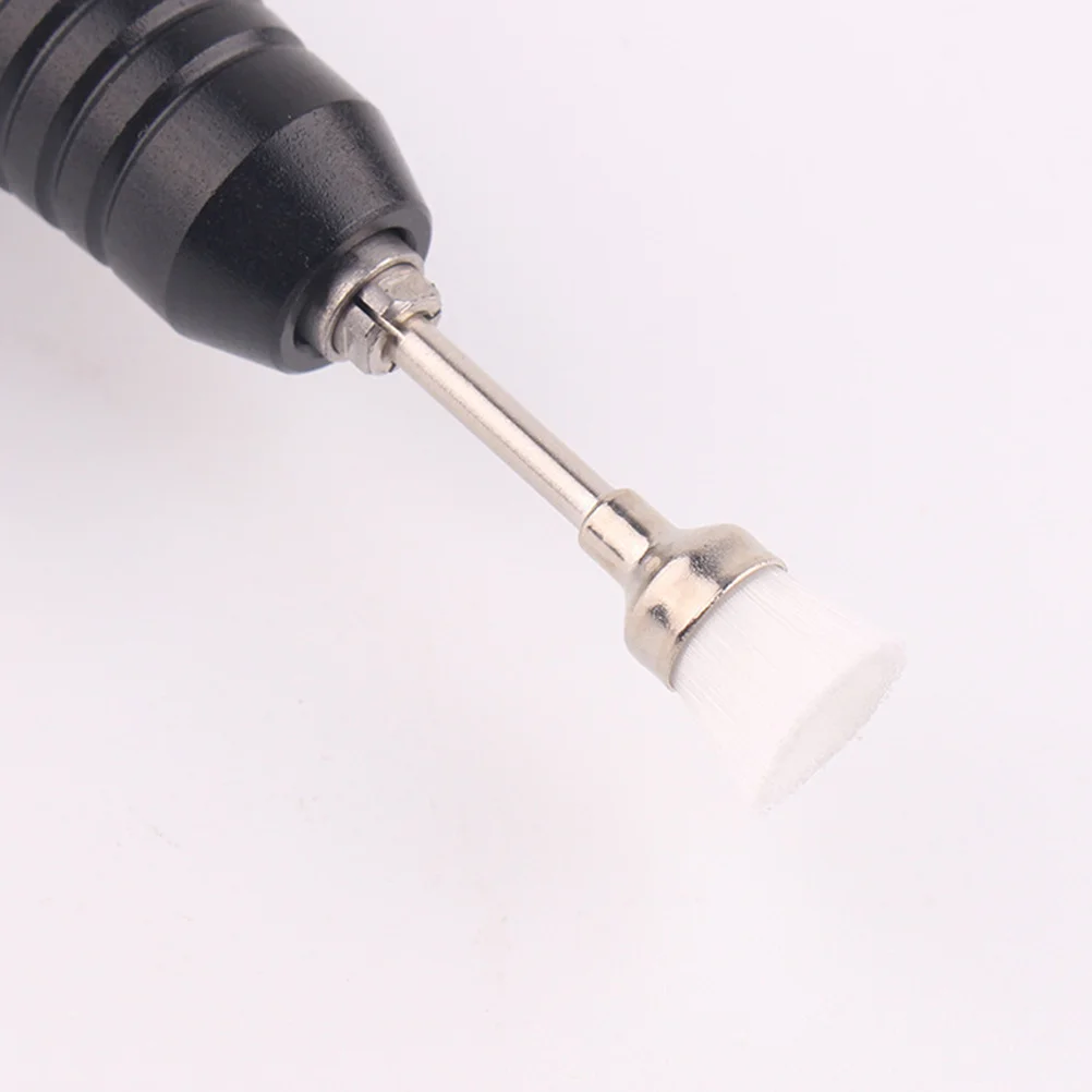 4 個のネイル研磨ブラシプロフェッショナルマニキュアクリーニングツールほこりや汚れの除去用ポータブルネイルアートアクセサリーセット