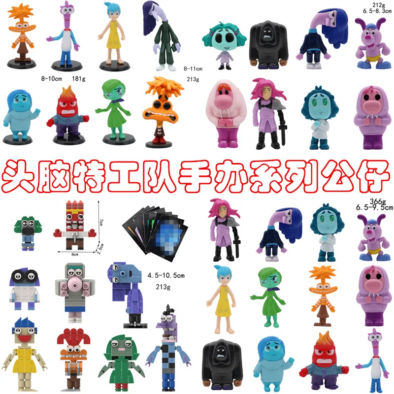 

New Hot CLassic Inside Out 2 Figure Anime Joy Sadness Angry Action Figurine Fear Disgust Kits Collection Model Toy Gift In Stock