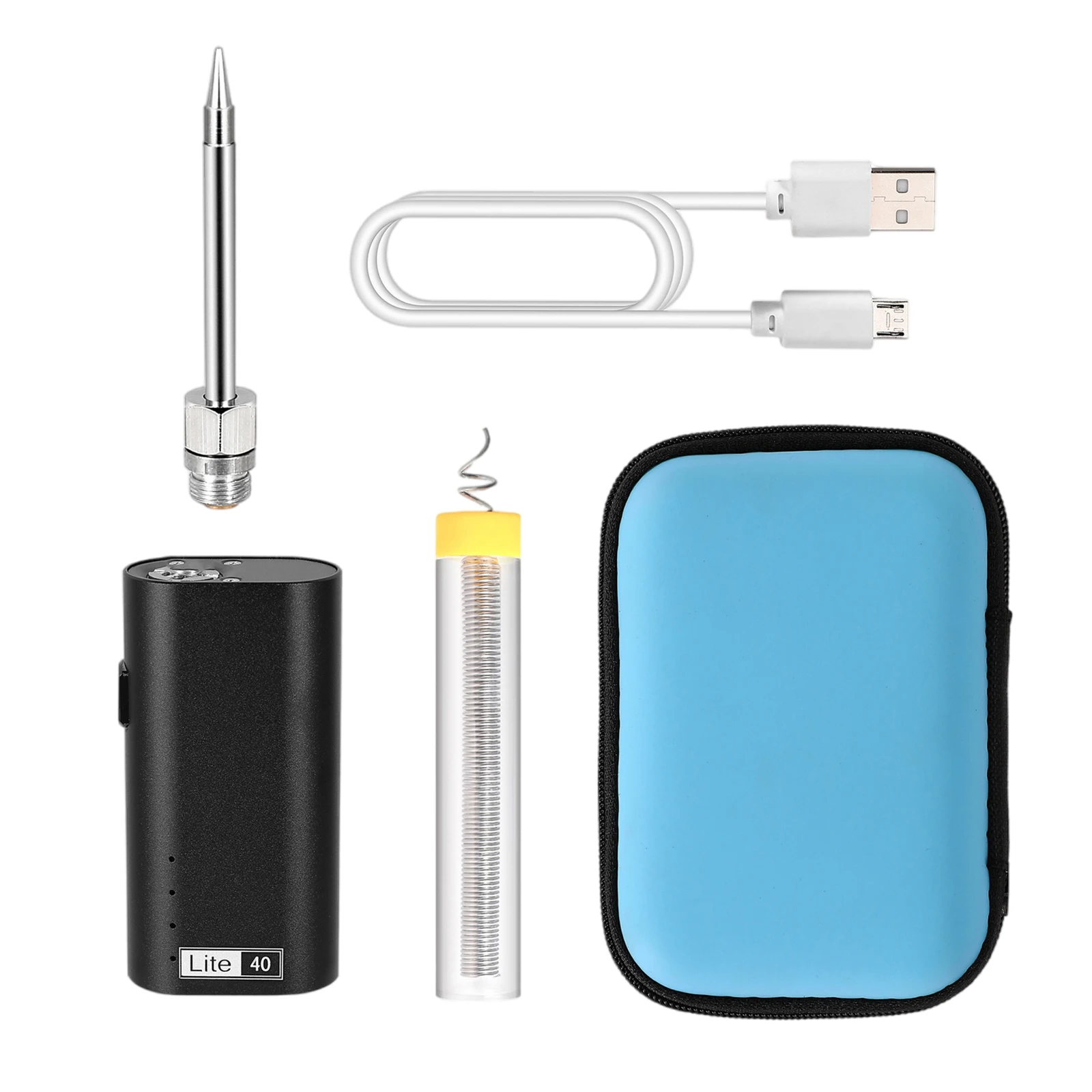 Portable Soldering Iron Kit Welding Tool Electric Soldering Iron Kit Soldering Iron Station Iron Kit for Electronics