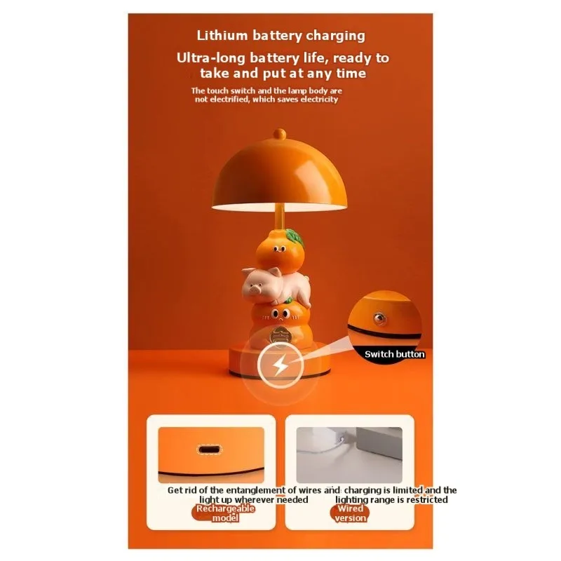 

【ORNAMENT】Настольная лампа из смолы для различных случаев - подарочный набор с современным минималистичным дизайном